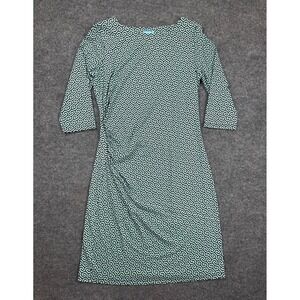 J.McLaughlin Womens Dress Large Catalina Cloth Green Riley Geometric Sheath‎